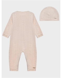 Комплект: комбинезон и шапка, розовый Chloe