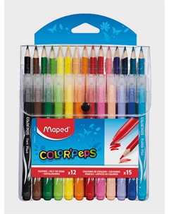Набор для рисования ColorPeps, 12 фломастеров Jungle + 15 цветных карандашей Star Maped
