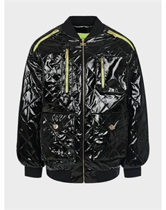 Стеганая куртка-бомбер, черная Elisabetta franchi