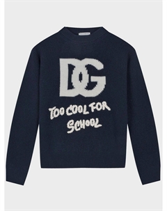 Джемпер с белым лого Dolce&gabbana