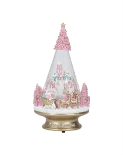 Новогодний сувенир "Снежный конус с Сантой" Timstor