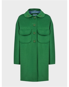 Зеленое пальто с накладными карманами Mimi sol