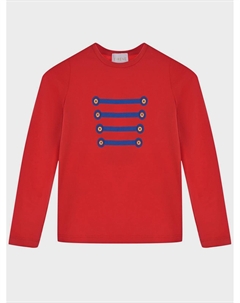 Толстовка красного цвета с синими полосками Eirene