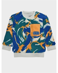 Свитшот с оранжевым карманом Stella mccartney