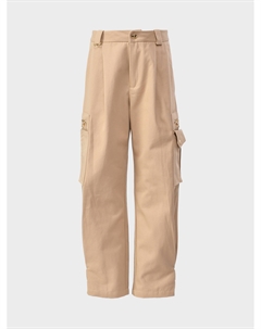 Брюки с карманами-карго, бежевые Chloe