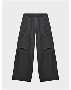 Брюки с карманами-карго, черные Mm6