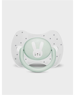 Пустышка premium Hugge Baby с круглой силиконовой соской от 18 мес, зеленый Suavinex