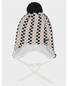 Шапка в клетку с помпоном Il trenino