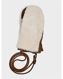 Варежки из овчины на шнурке Yves salomon