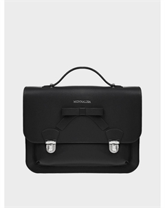 Портфель из эко-кожи, черный Monnalisa