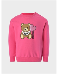 Свитшот с принтом "медвежонок", фуксия Moschino