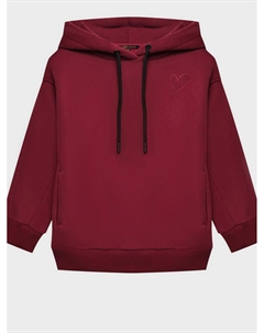 Толстовка-худи с вышивкой, бордовая Dan maralex
