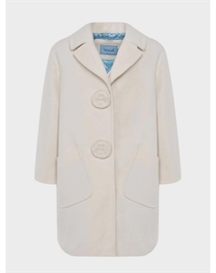 Пальто кремового цвета с крупными пуговицами Mimi sol