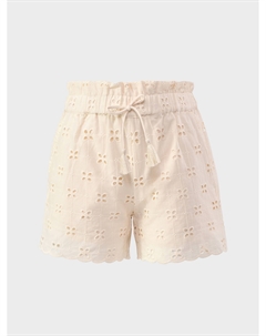 Шорты с вышивкой, кремовые C'era una volta