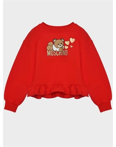 Свитшот с баской, красный Moschino