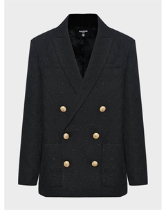 Двубортный пиджак с золотыми пуговицами Balmain