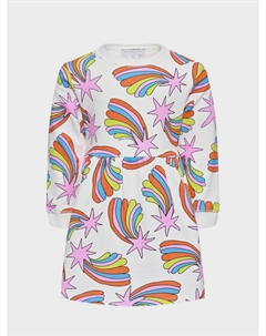 Платье с принтом "кометы" Stella mccartney