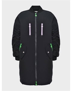 Пальто-бомбер на молнии, черное Stella mccartney