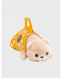 Мягкая игрушка "Кот Барсик в сумке, бежевый", 35 см Orange toys