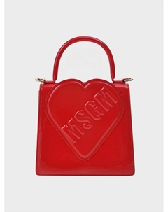 Сумка из эко-кожи с декором "сердце" Msgm