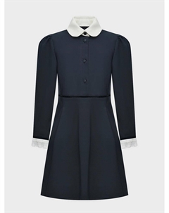 Платье с белым воротником, синее Eirene