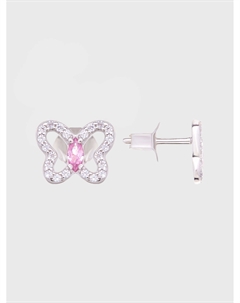 Серьги пусеты Бабочка, серебро Sneak peek