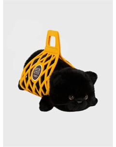 Мягкая игрушка "Кот Барсик в сумке, черный" 35 см Orange toys