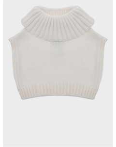 Шарф-горло однотонный, белый Chobi