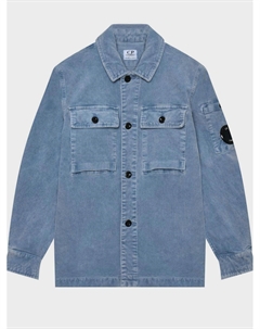 Рубашка вельветовая с линзой на рукаве, голубая C.p. company