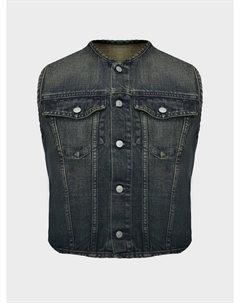 Джинсовый жилет, синий Mm6