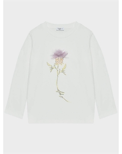 Толстовка принт цветочек с аппикацией из фатина Il gufo