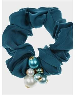 Резинка для волос с бусинами, бирюзовая Tais