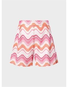 Шорты с узором "зигзаги", розовые Missoni