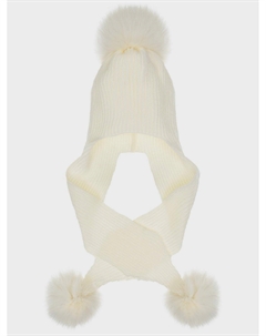 Шапка, длинные уши и три помпона Catya