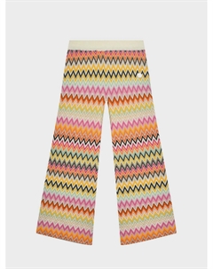 Брюки из шерсти с декором "зигзаги" Missoni