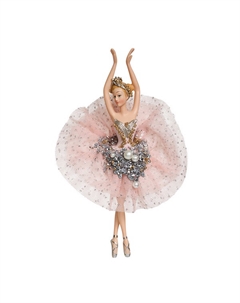 Подвеска Балерина Релеве нежная роза, 14х8х18 см Holiday classics
