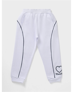 Спортивные брюки с вышивкой стразами Monnalisa