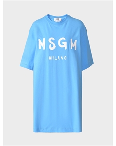 Платье-футболка, голубое Msgm