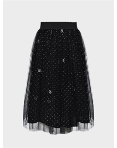 Юбка с лого, черная Dolce&gabbana