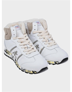 Высокие кроссовки с меховой подкладкой, белые Premiata