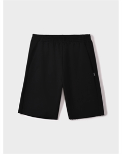 Бермуды с поясом на резинке, черные Mm6