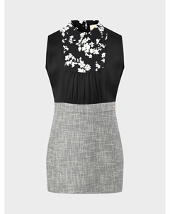 Платье с твидовой юбкой Elisabetta franchi