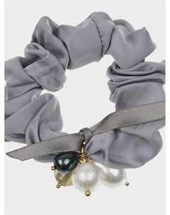 Резинка для волос с бусинами, серая Tais