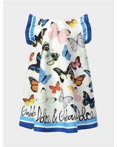 Платье А-силуэта, принт бабочки Dolce&gabbana