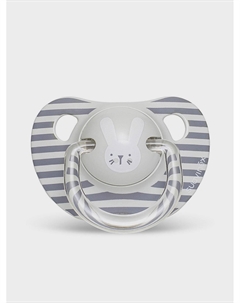 Пустышка Hygge Baby с анатомической силиконовой соской от 6 до 18 мес, серый Suavinex