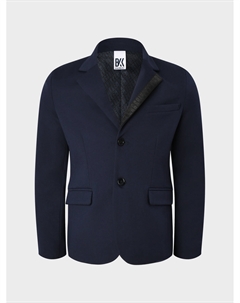 Пиджак однобортный, синий Bikkembergs