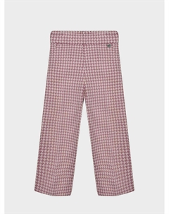 Брюки палаццо со сплошным принтом Monnalisa