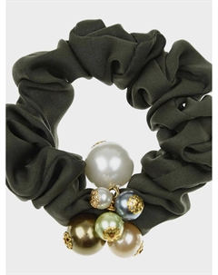 Резинка для волос с бусинами, хаки Tais