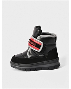 Мембранные сапоги с красной застежкой велкро Jog dog