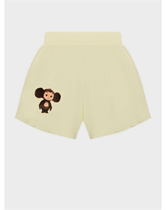 Юбка-шорты с принтом Чебурашки, желтая Dan maralex